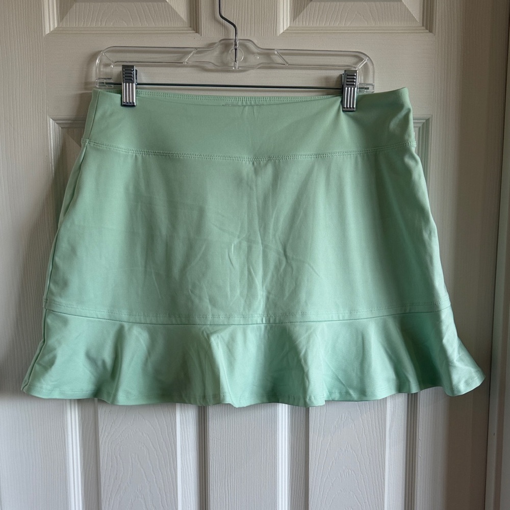 Tommy Bahama Light Mint Ruffle Hem Mini Skirt